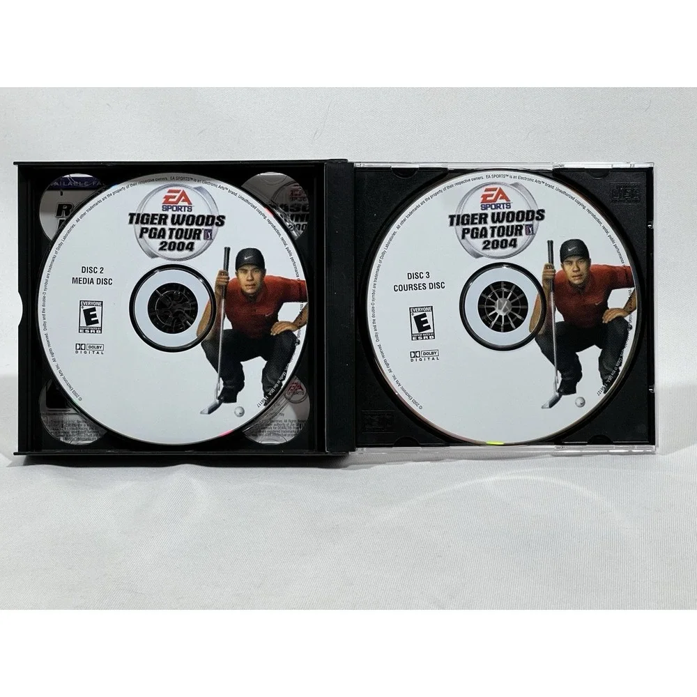 Tiger Woods PGA Tour 2004 PS2 Game Complete Tested Retro Toycore Golf Sports